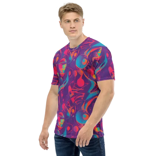 Spheric Rhapsody on a Men's Crew Neck T-Shirt