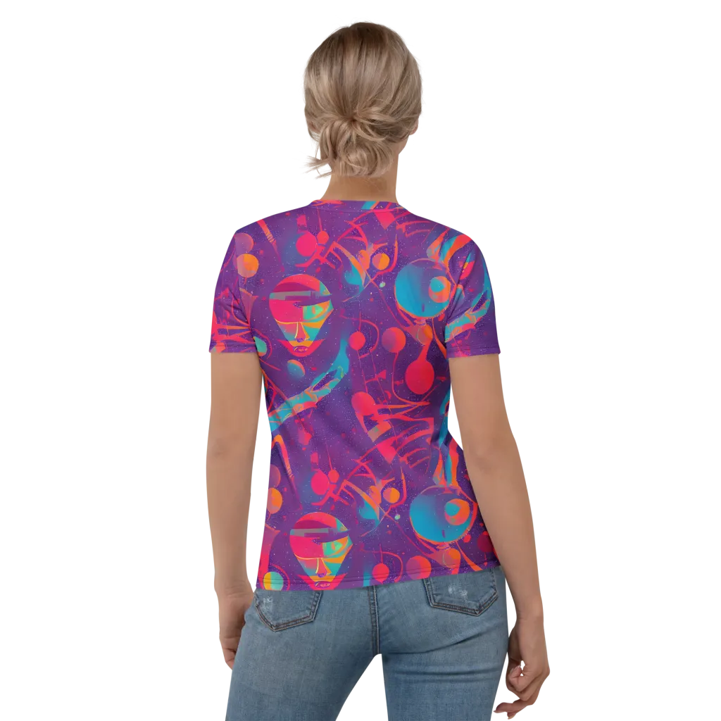 Spheric Rhapsody on Women's Crew Neck T-Shirt — Back