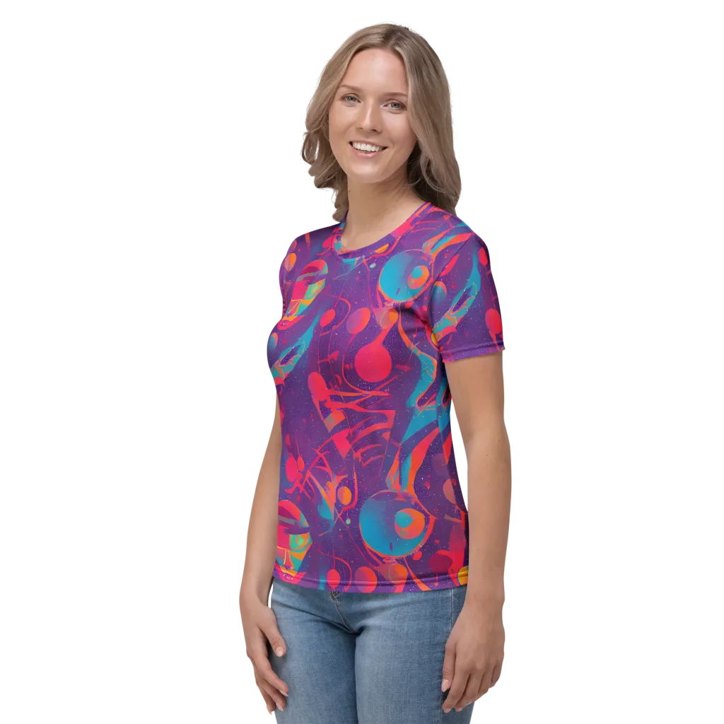 Spheric Rhapsody on Women's Crew Neck T-Shirt — Left