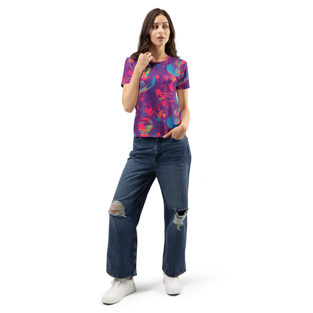 Spheric Rhapsody on Women's Crew Neck T-Shirt — Front