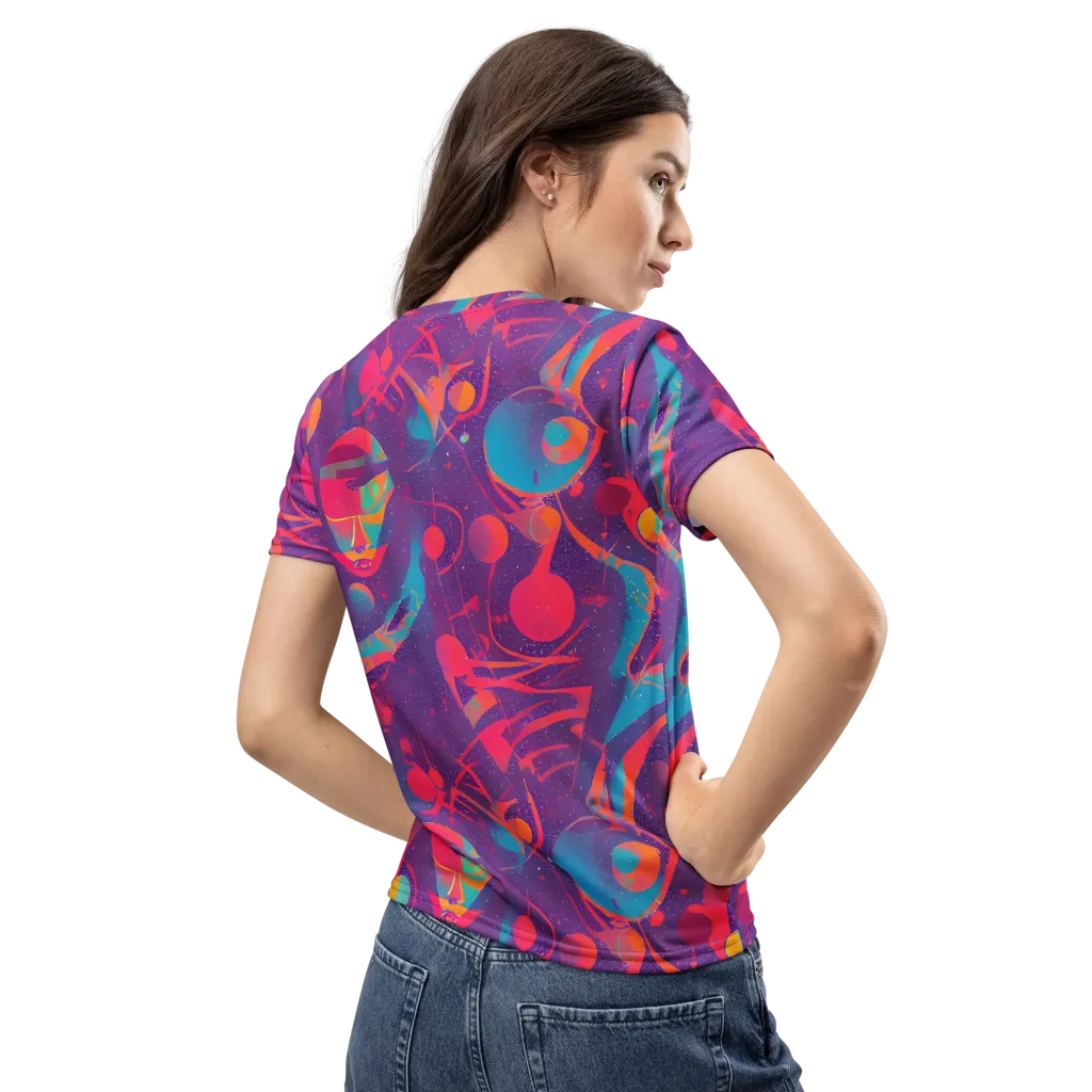 Spheric Rhapsody on Women's Crew Neck T-Shirt — Back