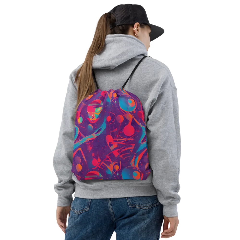 Spheric Rhapsody on Drawstring Bag — Front