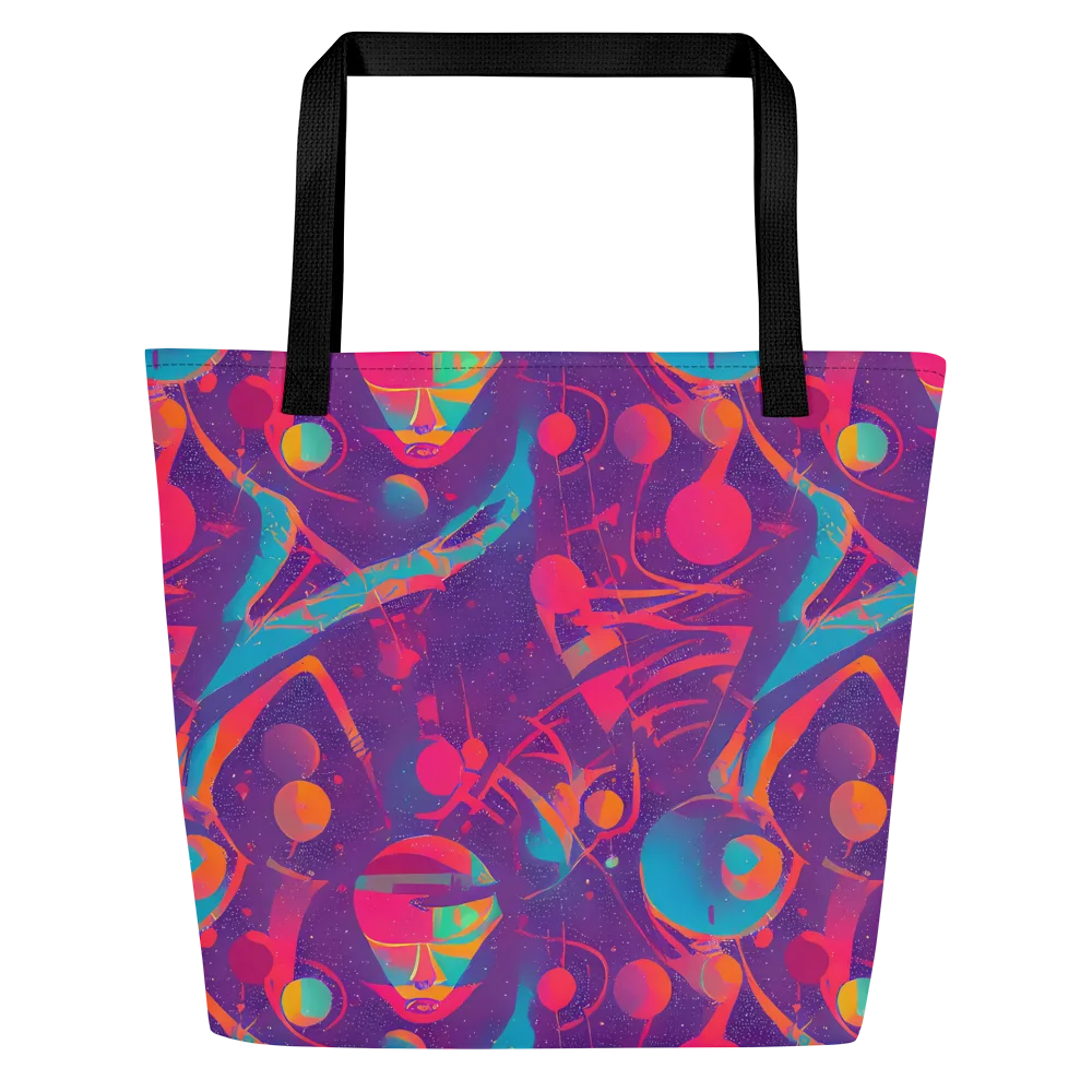 Spheric Rhapsody on Large Tote Bag W/ Pocket — Front