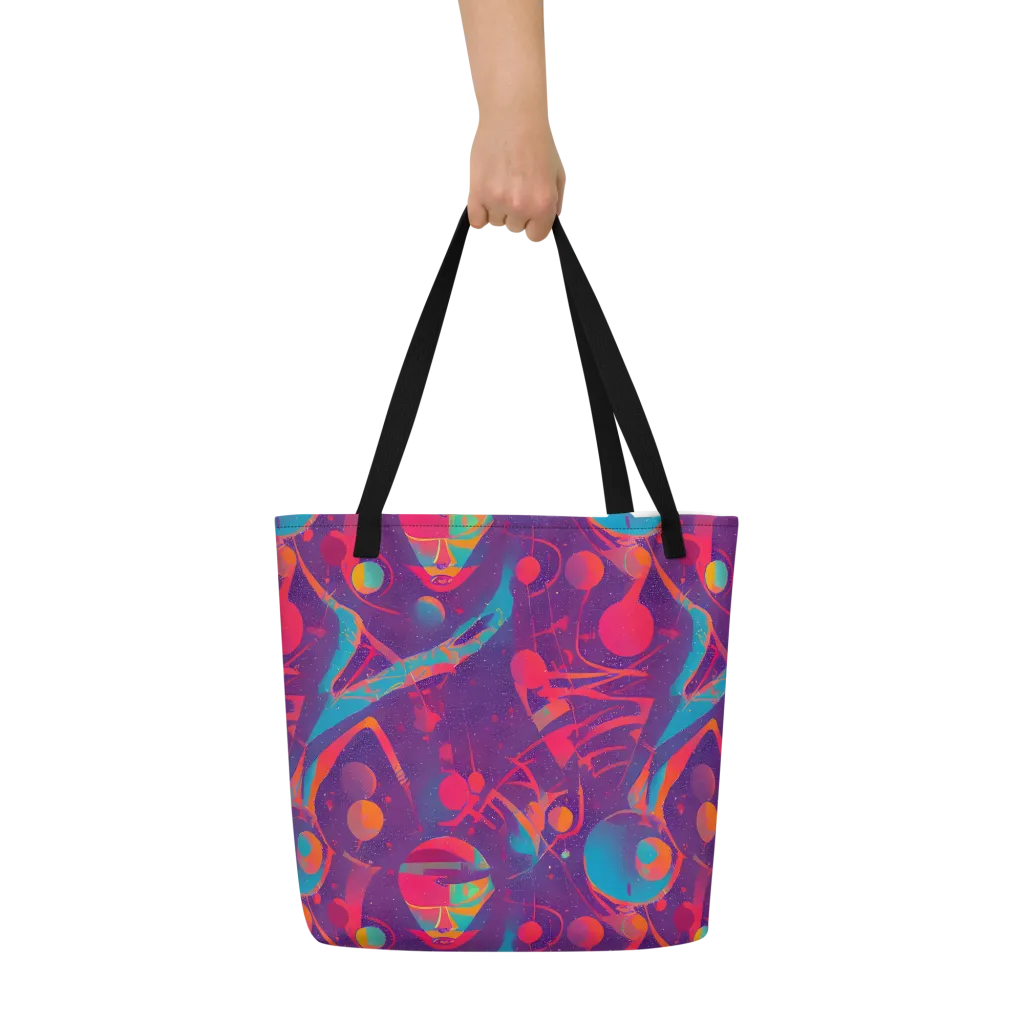 Spheric Rhapsody on Large Tote Bag W/ Pocket — Front