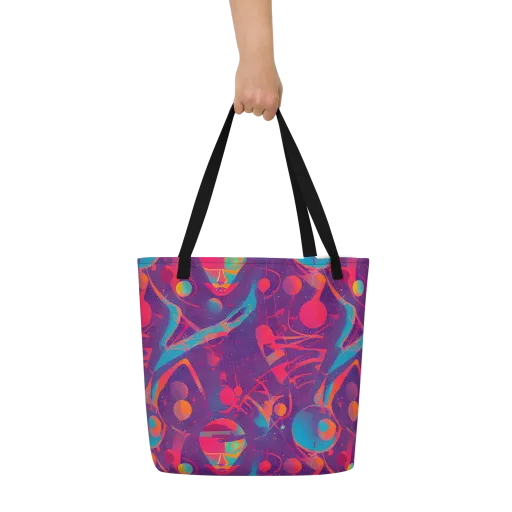Spheric Rhapsody on a Large Tote Bag W/ Pocket