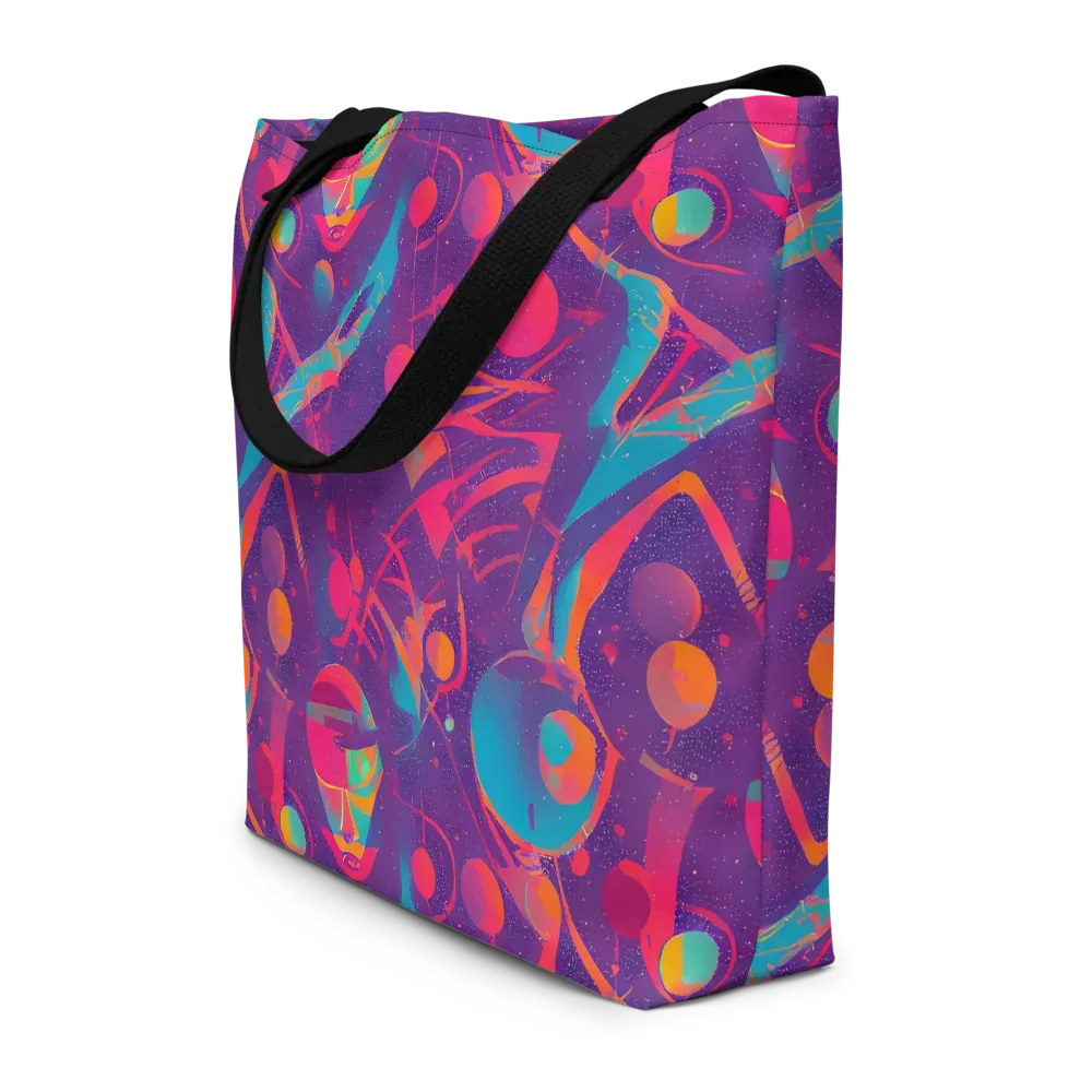 Spheric Rhapsody on Large Tote Bag W/ Pocket — Front