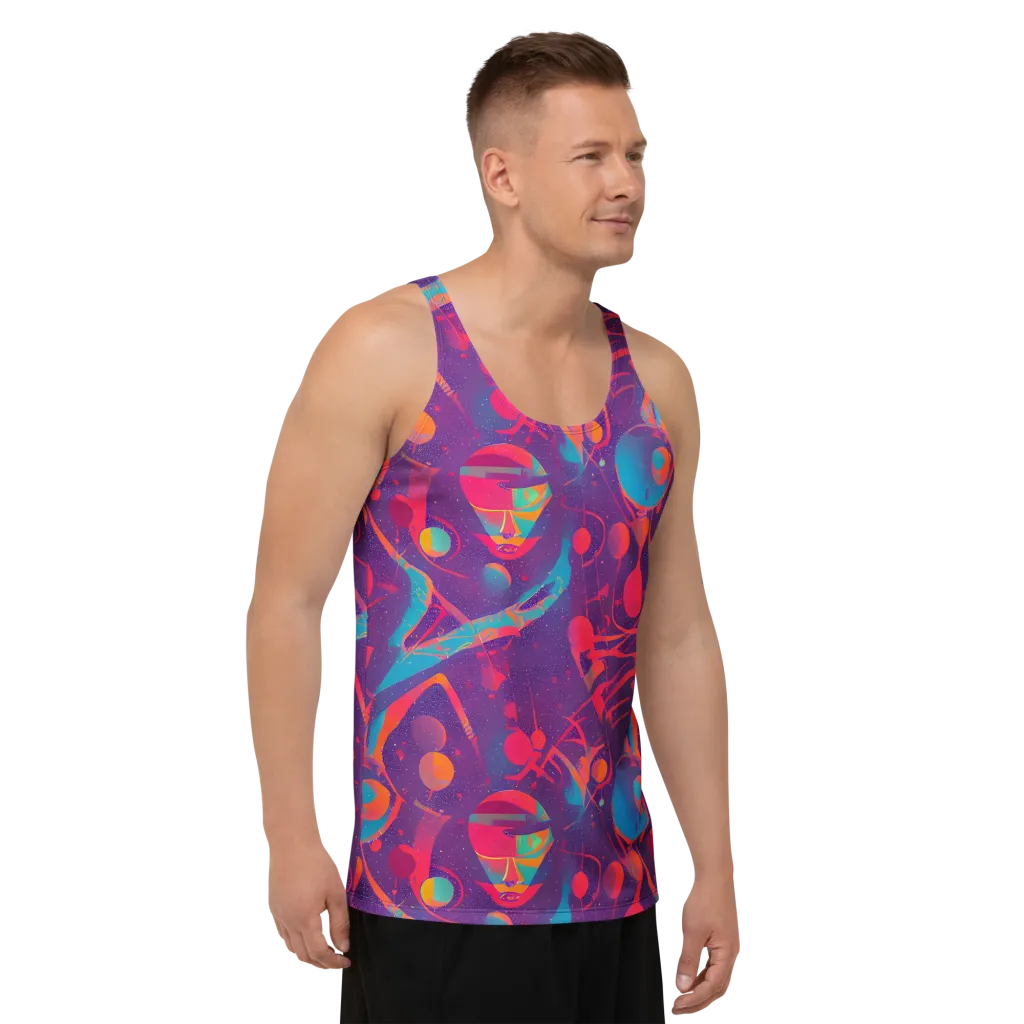 Spheric Rhapsody on Men's Tank Top — Right Front