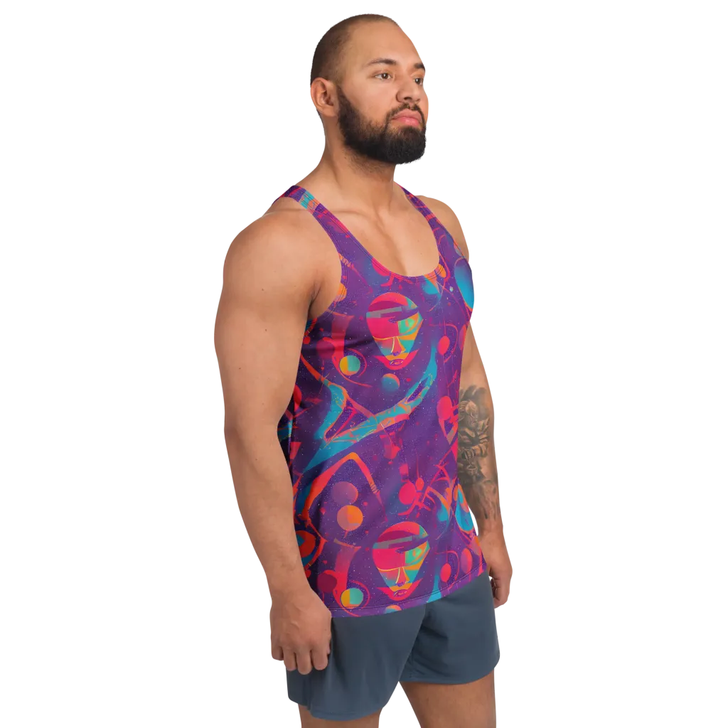 Spheric Rhapsody on Men's Tank Top — Right Front