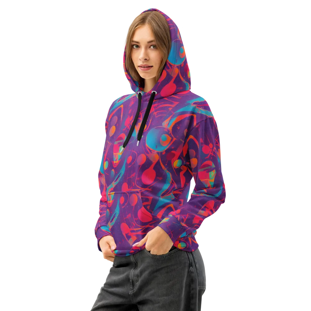 Spheric Rhapsody on Cotton Hoodie — Left Front