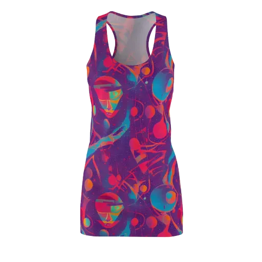 Spheric Rhapsody on a Racerback Dress