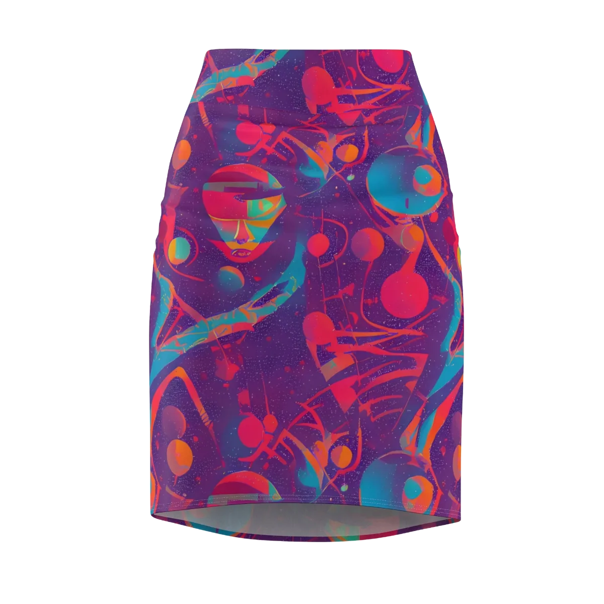 Spheric Rhapsody on Pencil Skirt — Front