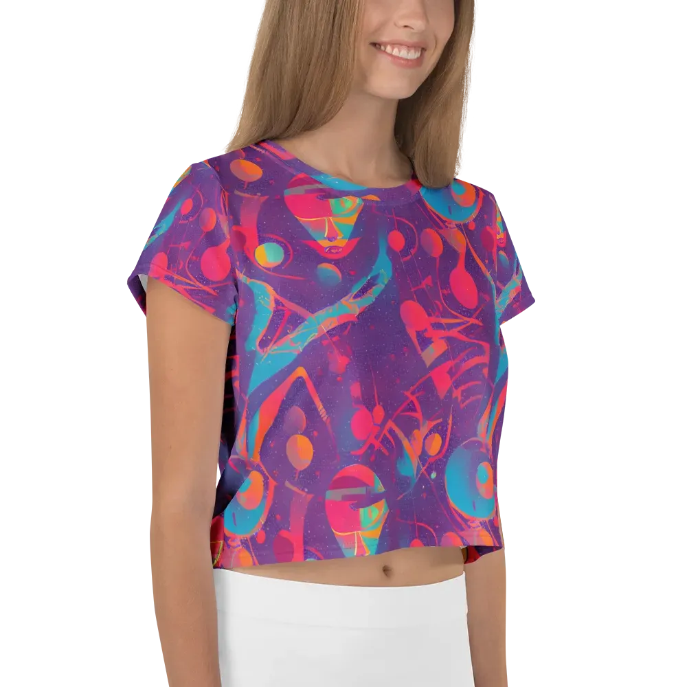 Spheric Rhapsody on Crop Tee — Right