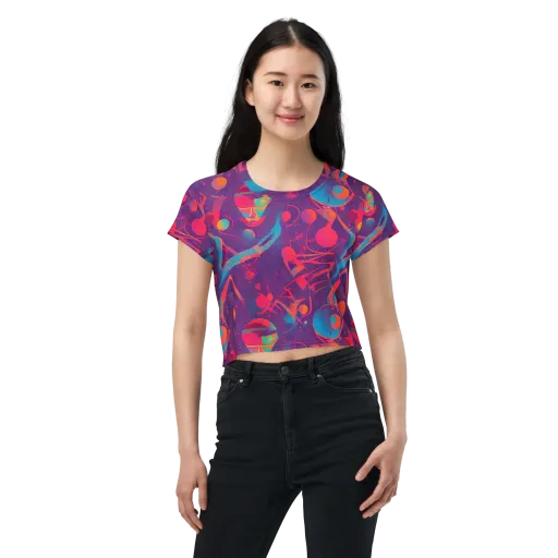 Spheric Rhapsody on a Crop Tee