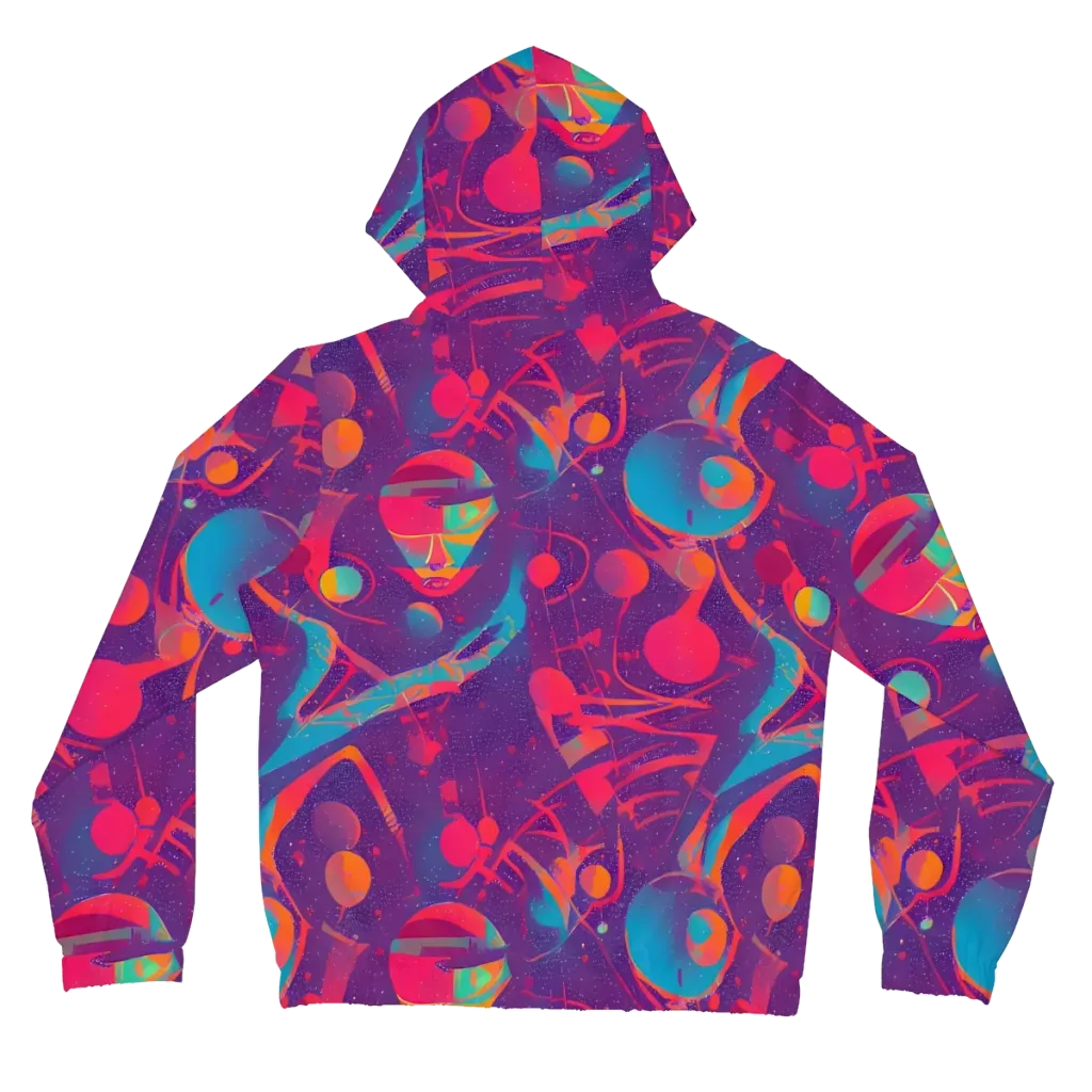 Spheric Rhapsody on Women's Full-Zip Hoodie — Back