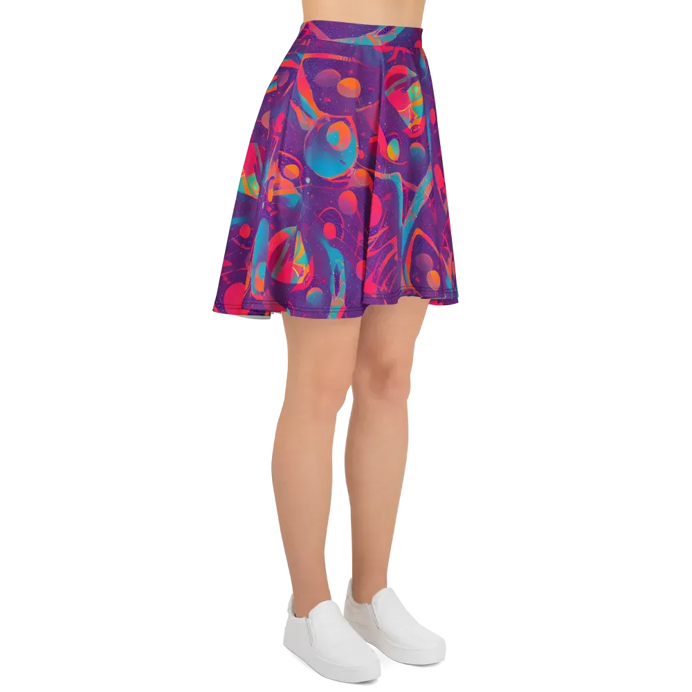 Spheric Rhapsody on Skater Skirt — Right