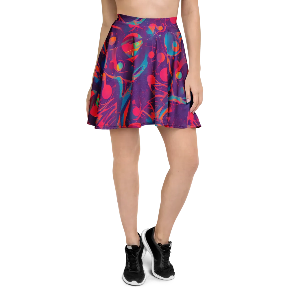 Spheric Rhapsody on Skater Skirt — Front