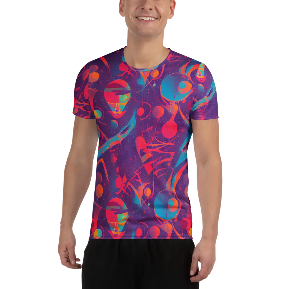 Spheric Rhapsody on Men's Athletic T-Shirt — Front