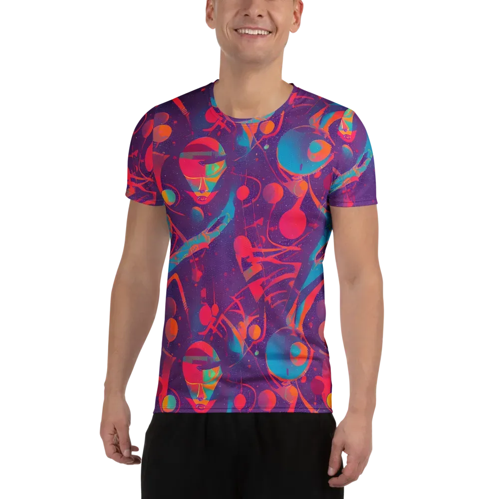 Spheric Rhapsody on Men's Athletic T-Shirt — Front