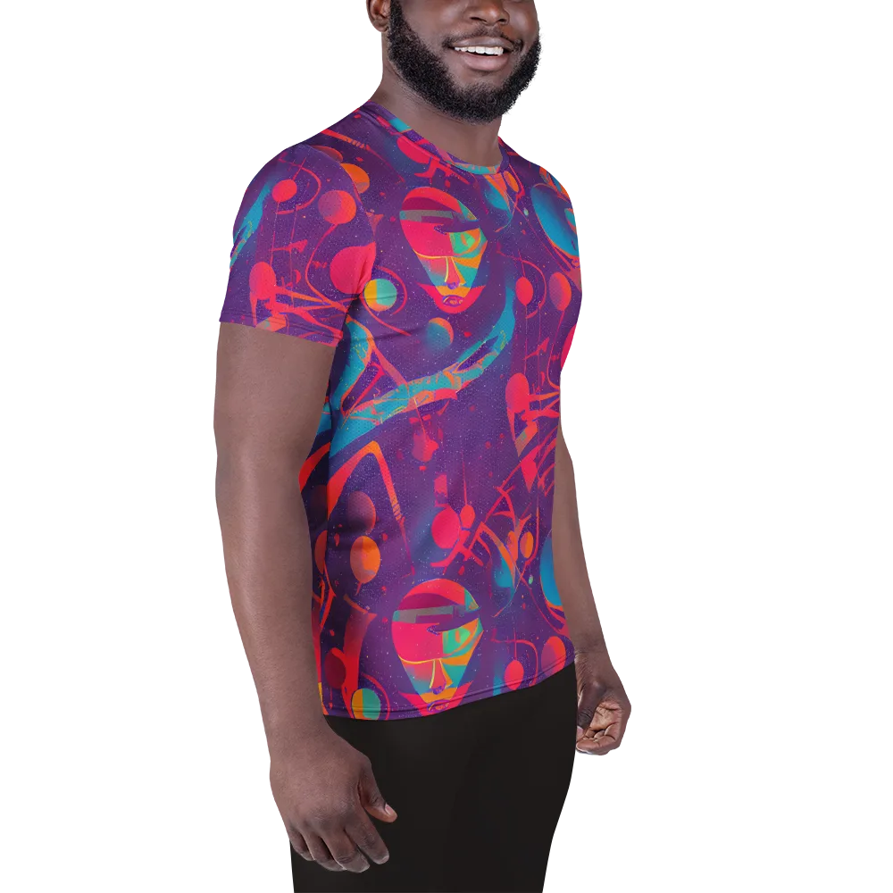 Spheric Rhapsody on Men's Athletic T-Shirt — Right