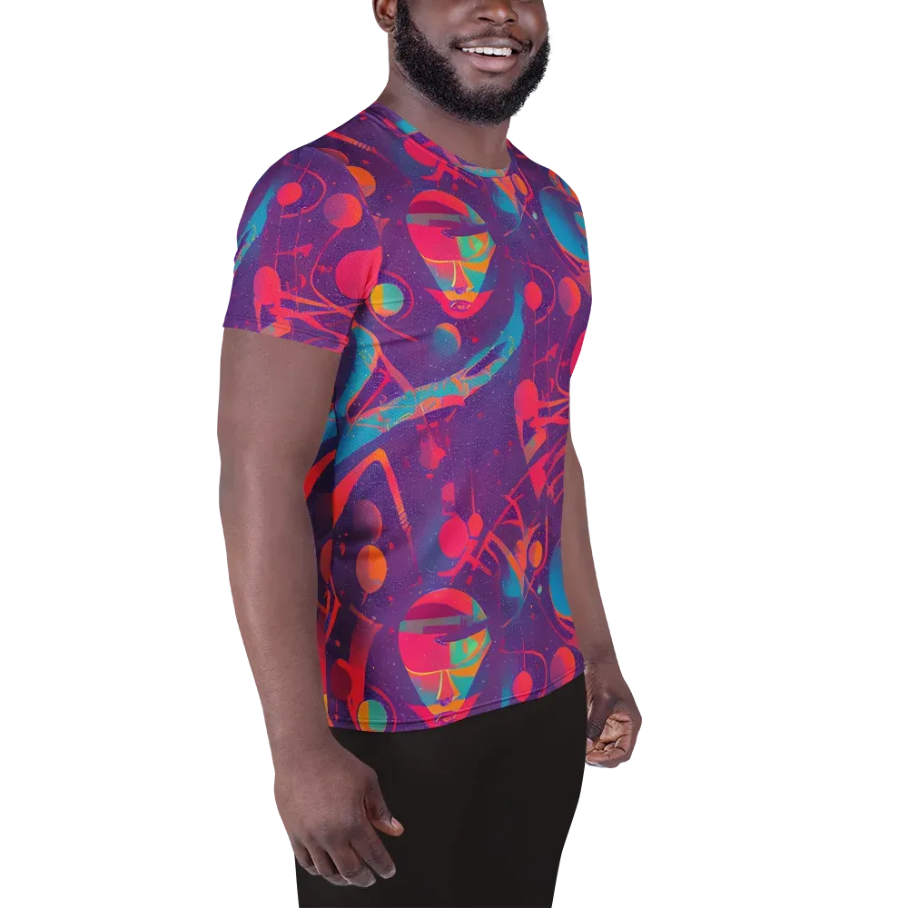 Spheric Rhapsody on Men's Athletic T-Shirt — Right