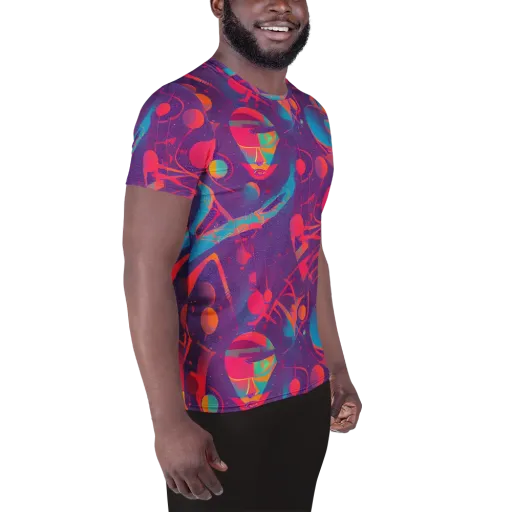 Spheric Rhapsody on a Men's Athletic T-Shirt