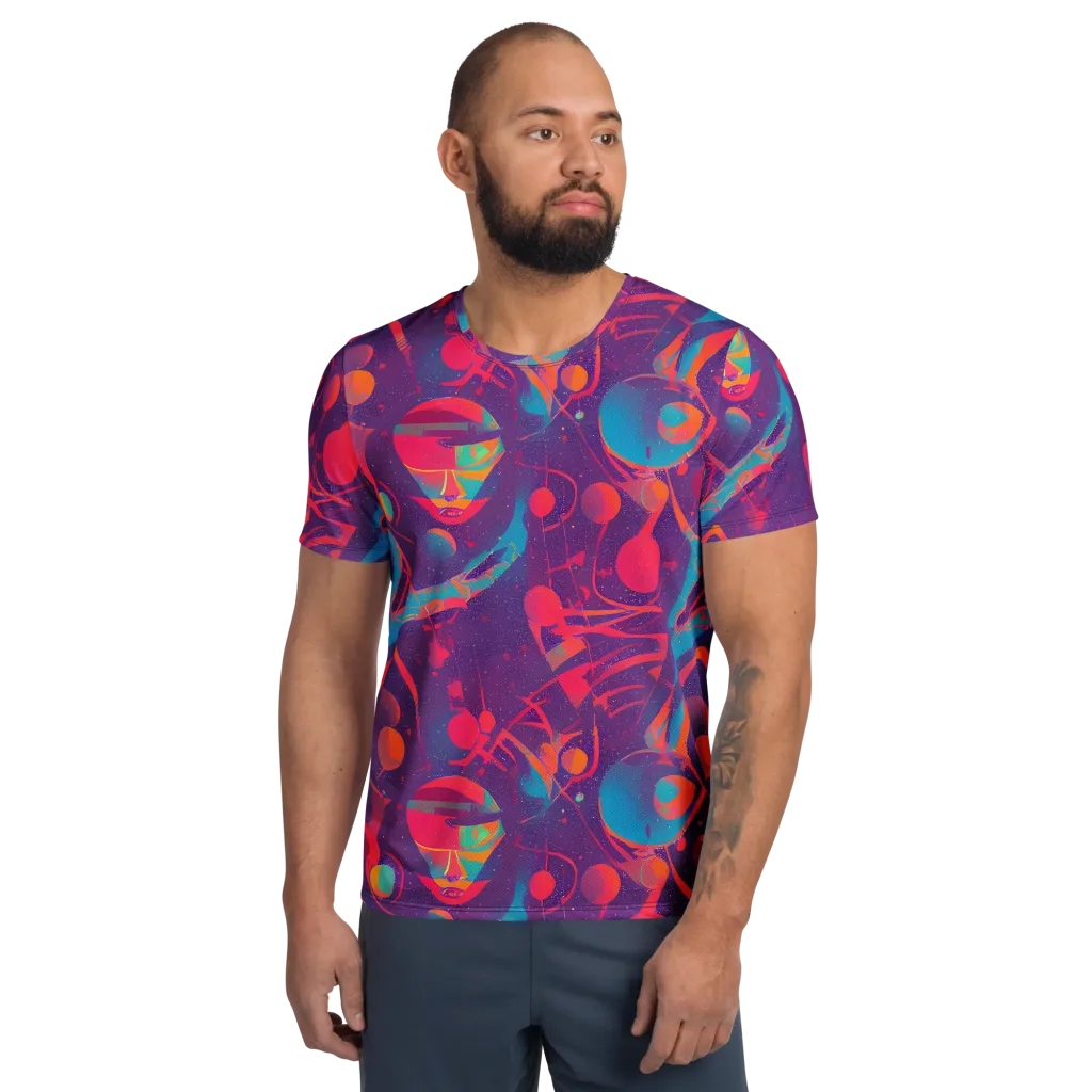 Spheric Rhapsody on Men's Athletic T-Shirt — Front