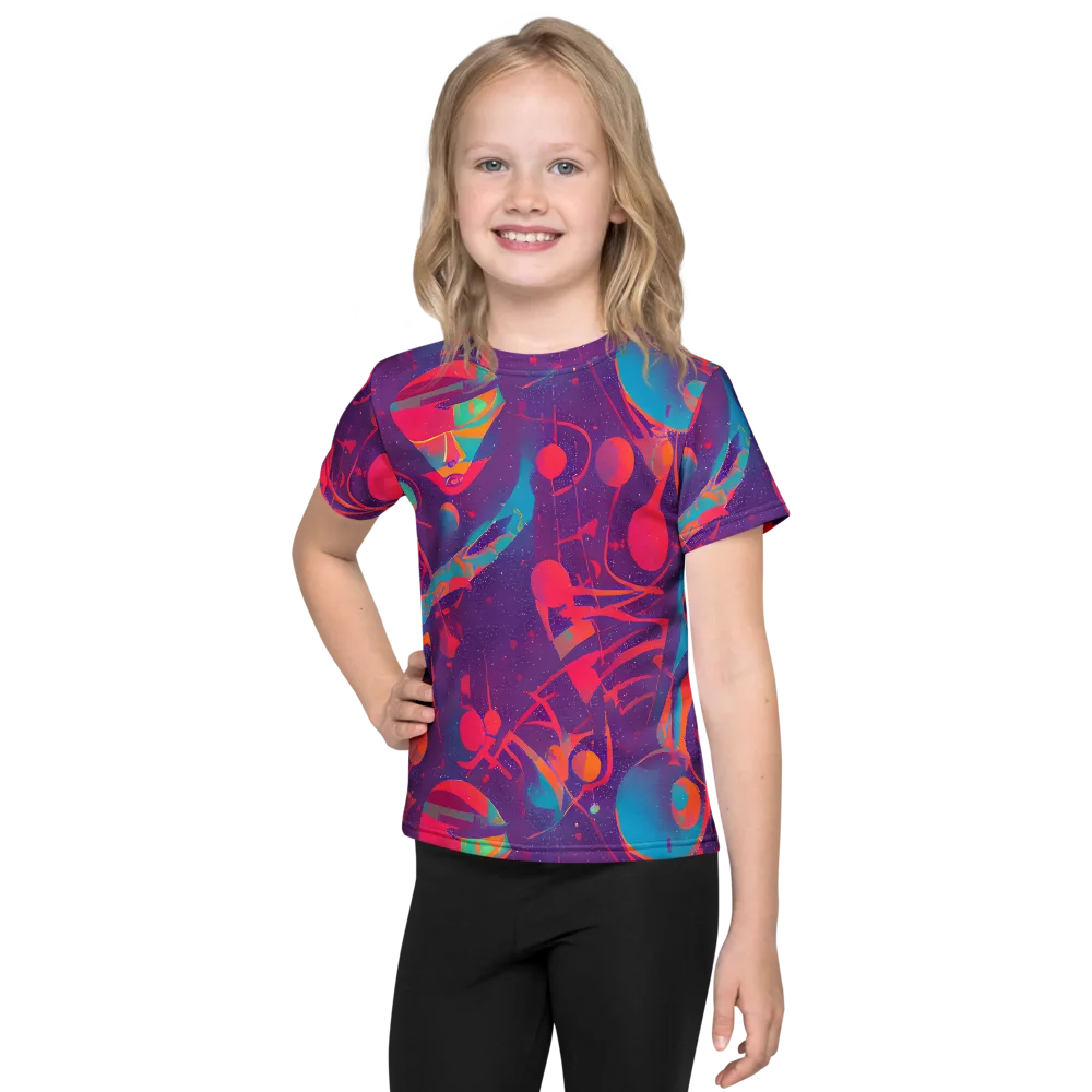 Spheric Rhapsody on Kids Crew Neck T-Shirt — Front