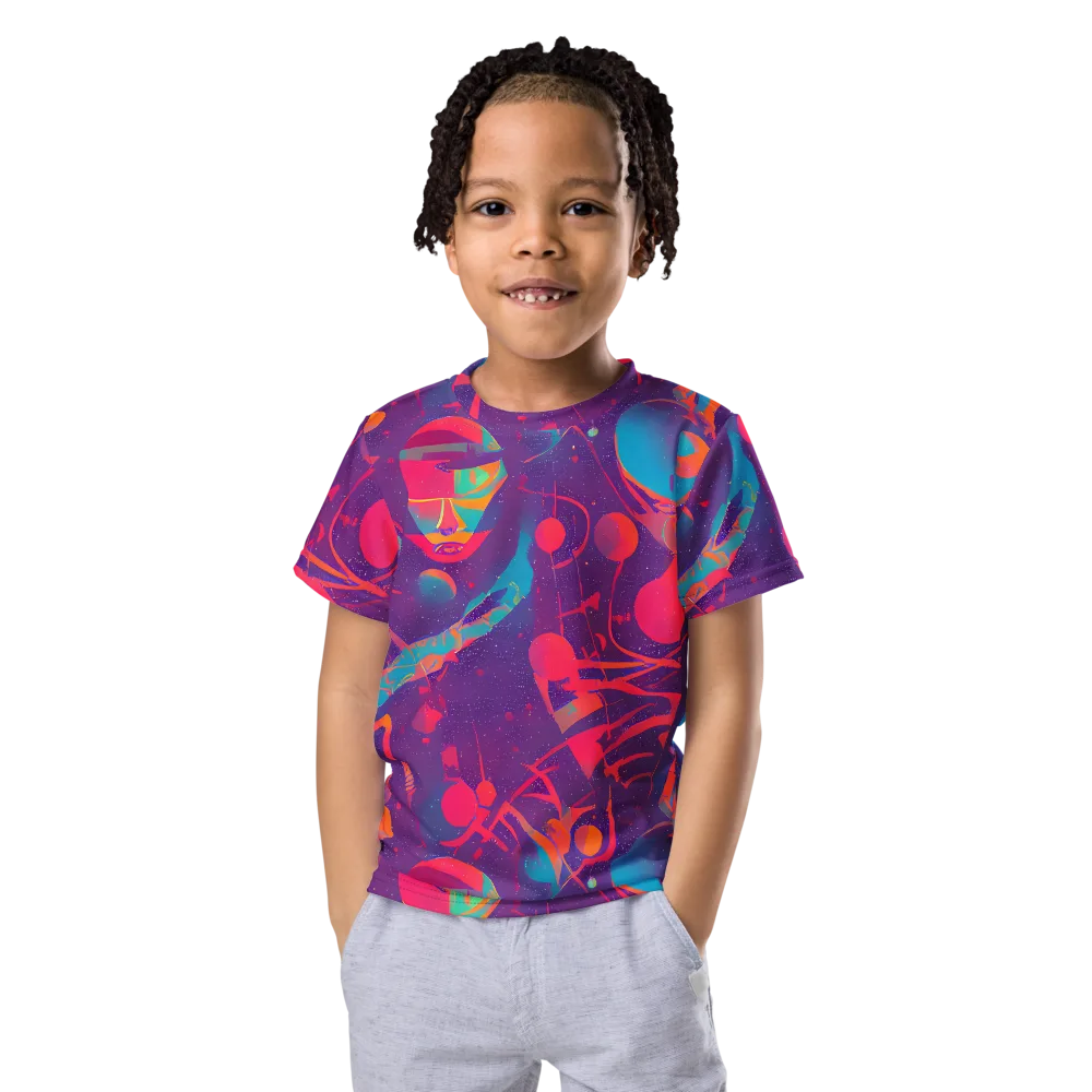 Spheric Rhapsody on Kids Crew Neck T-Shirt — Front