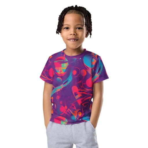 Spheric Rhapsody on a Kids Crew Neck T-Shirt