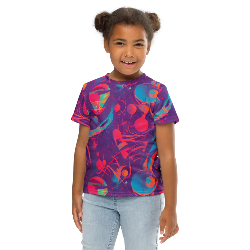 Spheric Rhapsody on Kids Crew Neck T-Shirt — Front