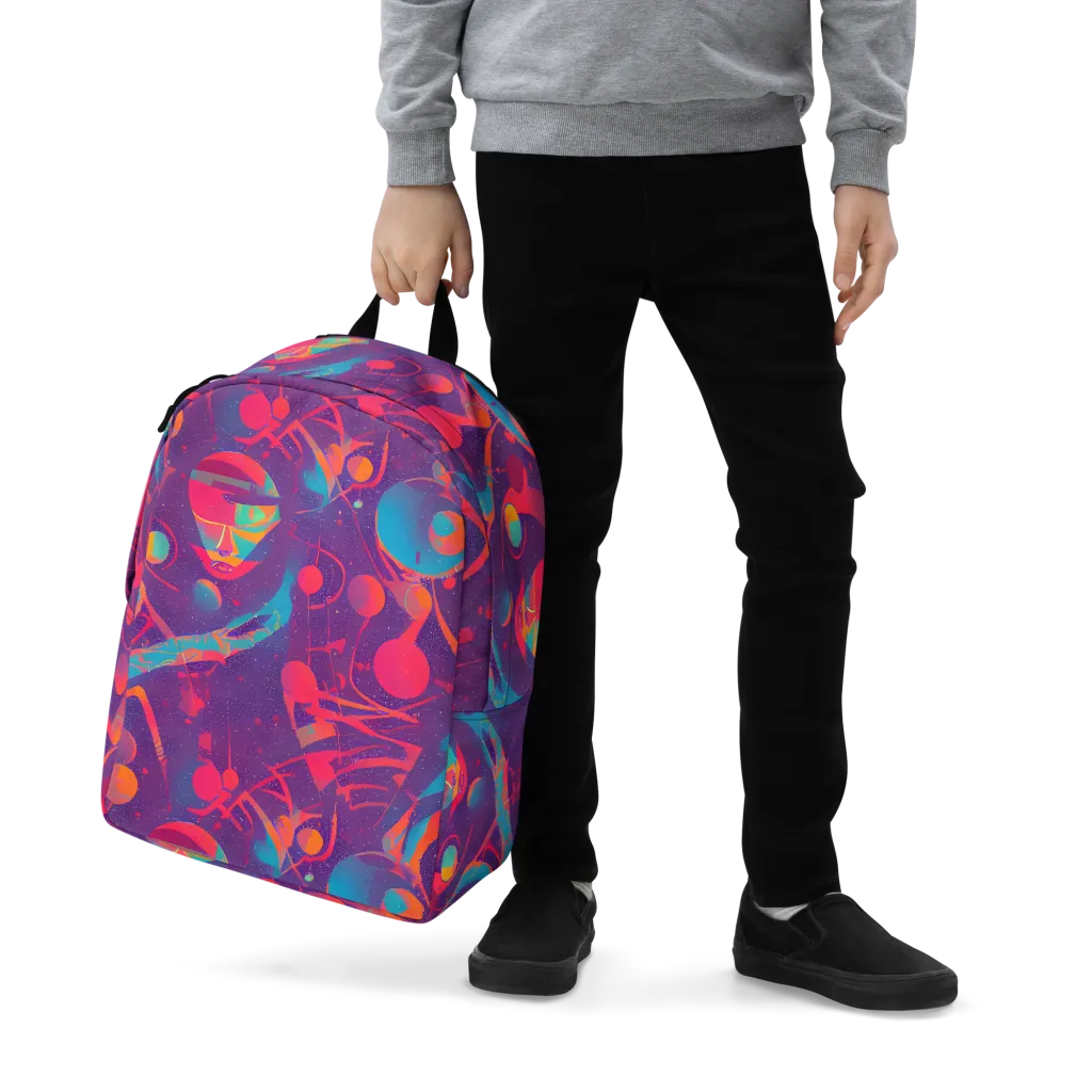 Spheric Rhapsody on Minimalist Backpack — Zoomed-in