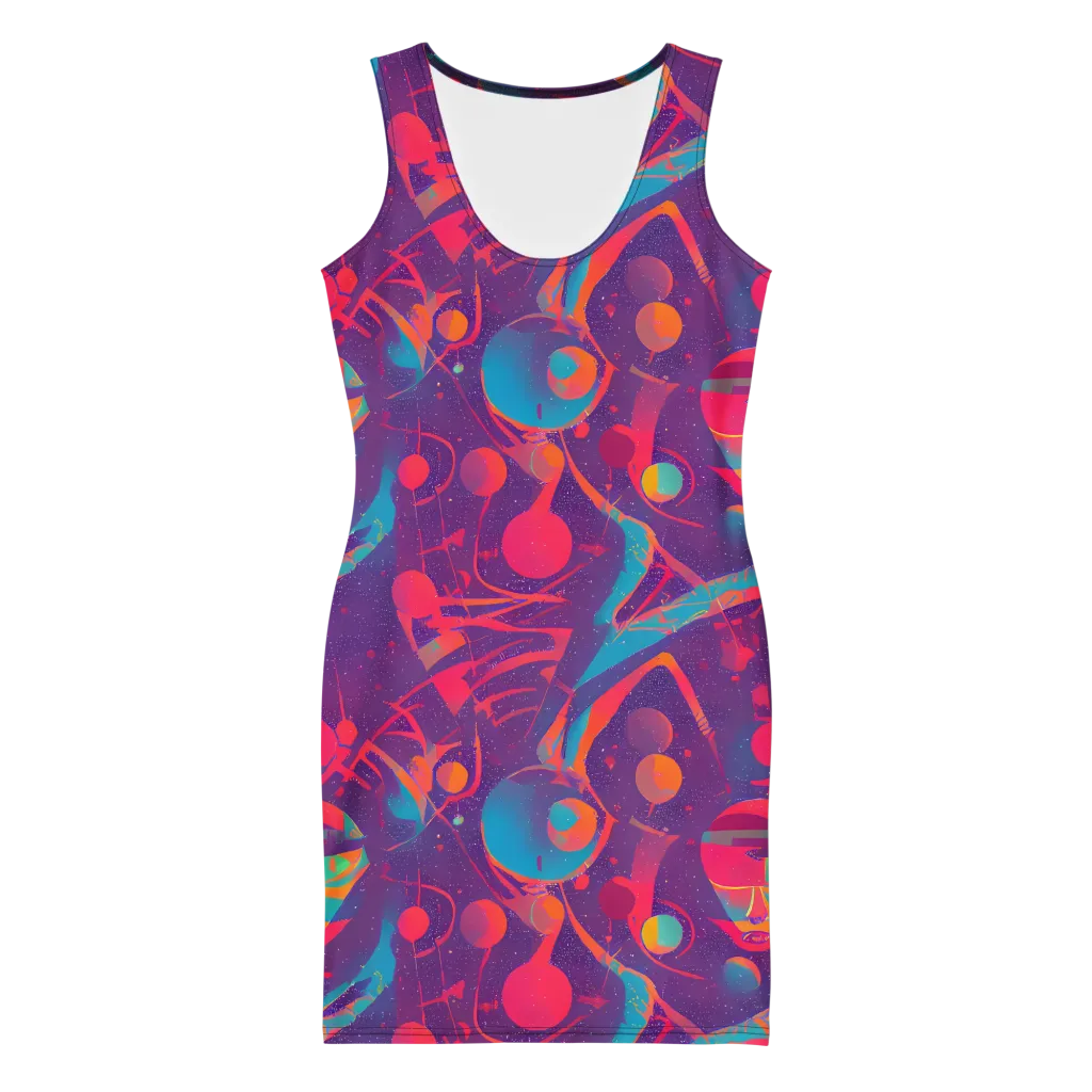 Spheric Rhapsody on Bodycon Dress — Front