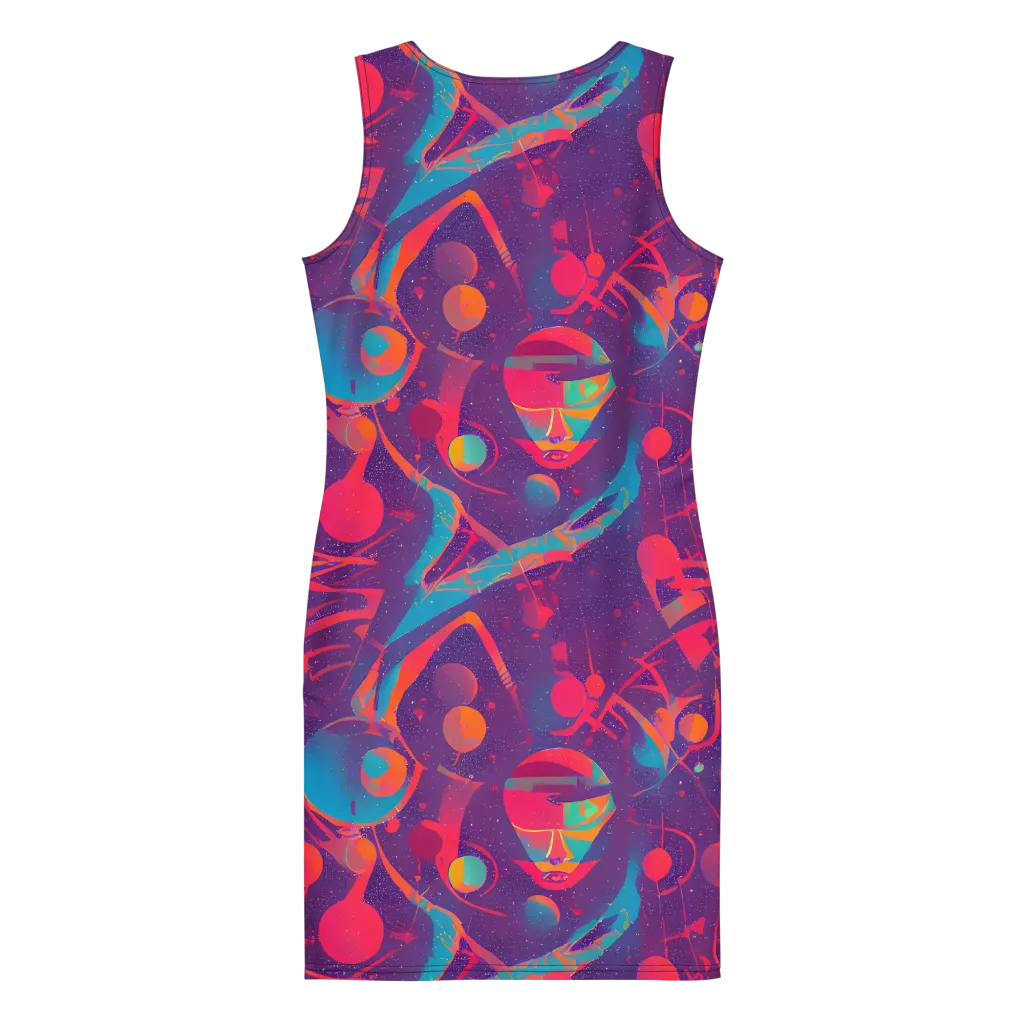 Spheric Rhapsody on Bodycon Dress — Back