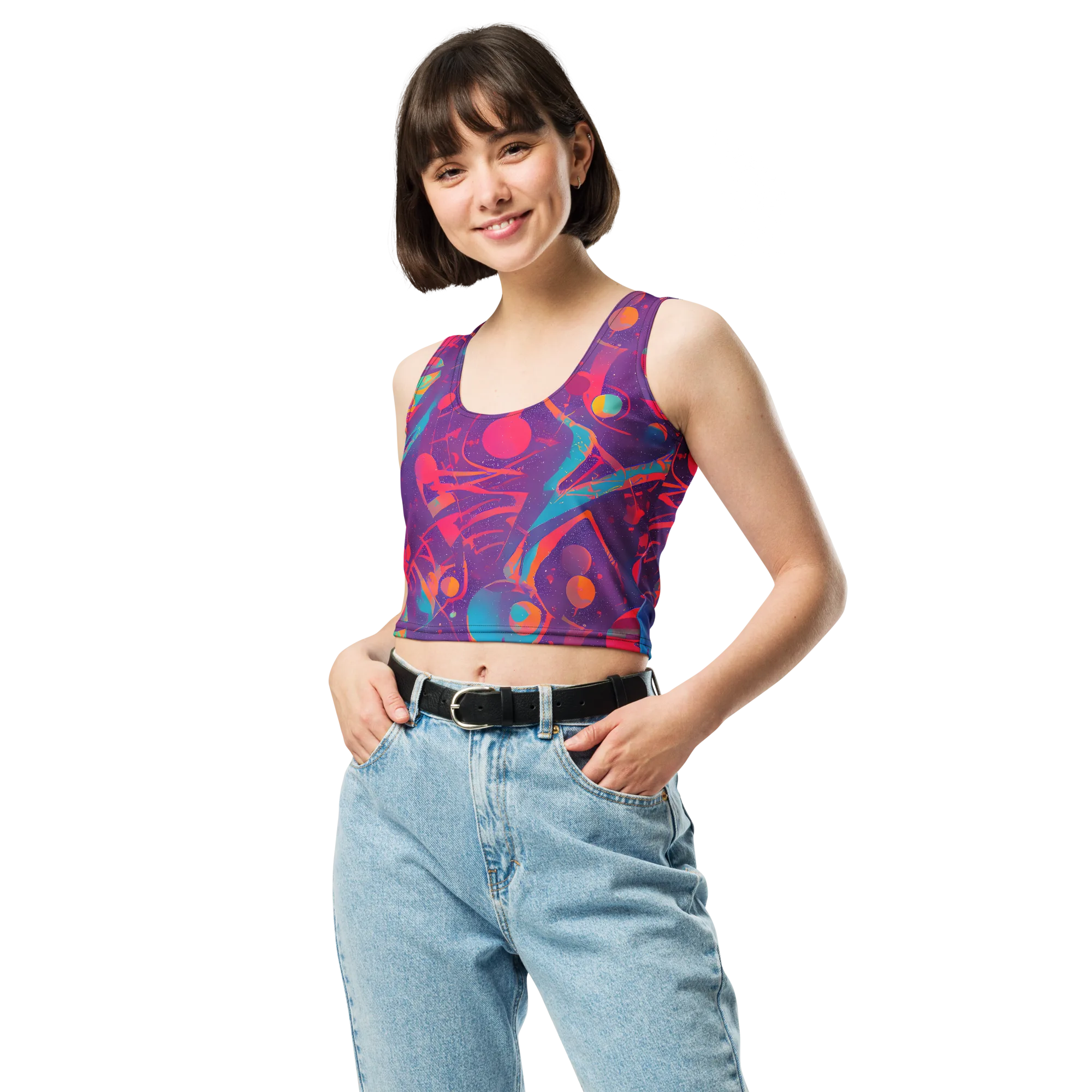 Spheric Rhapsody on Crop Top — Front