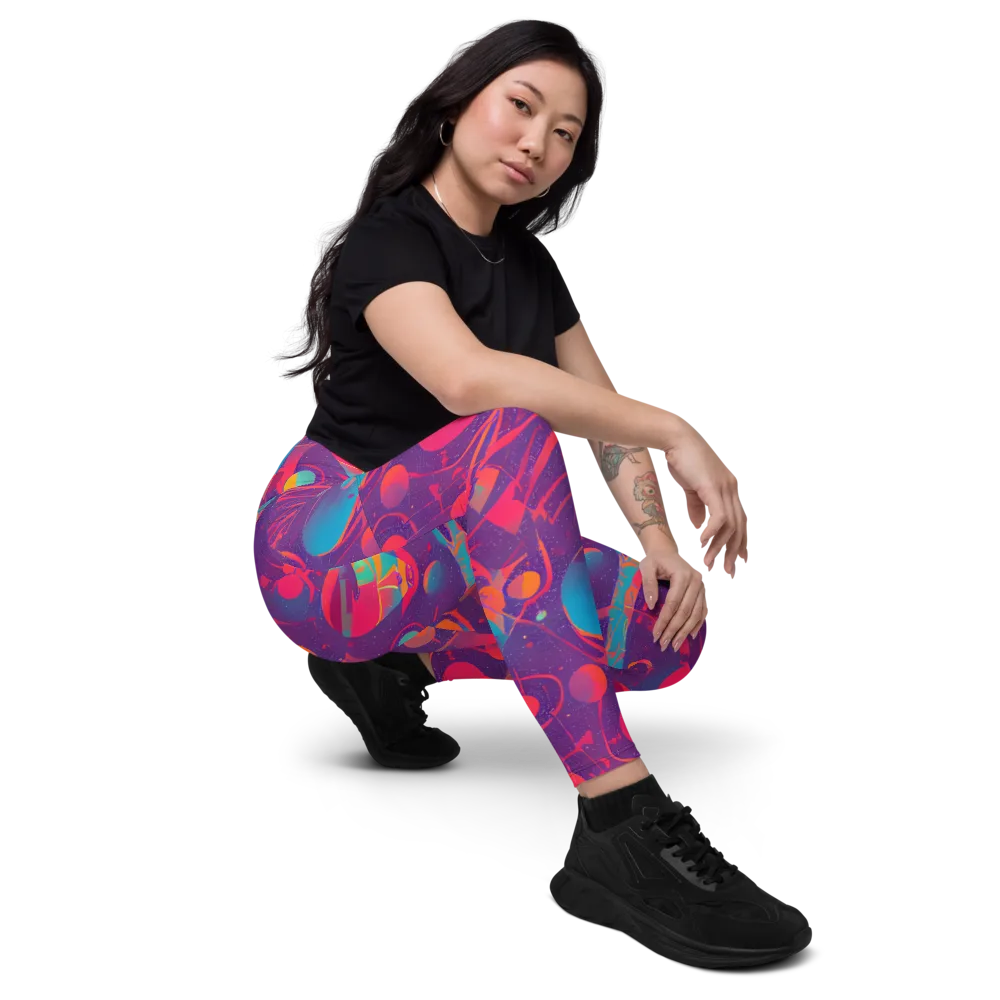 Spheric Rhapsody on Leggings with Pockets — Right Front