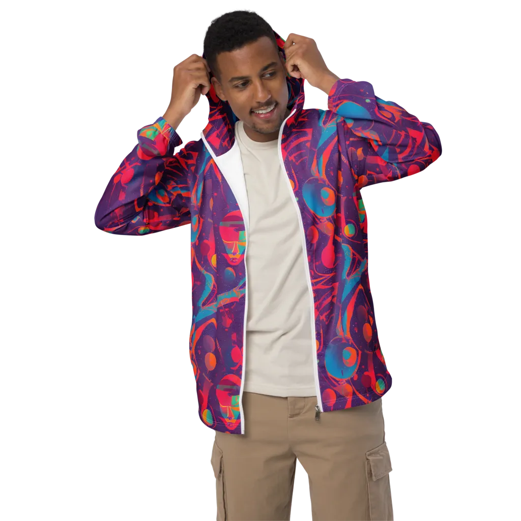 Spheric Rhapsody on Men's Windbreaker — Front