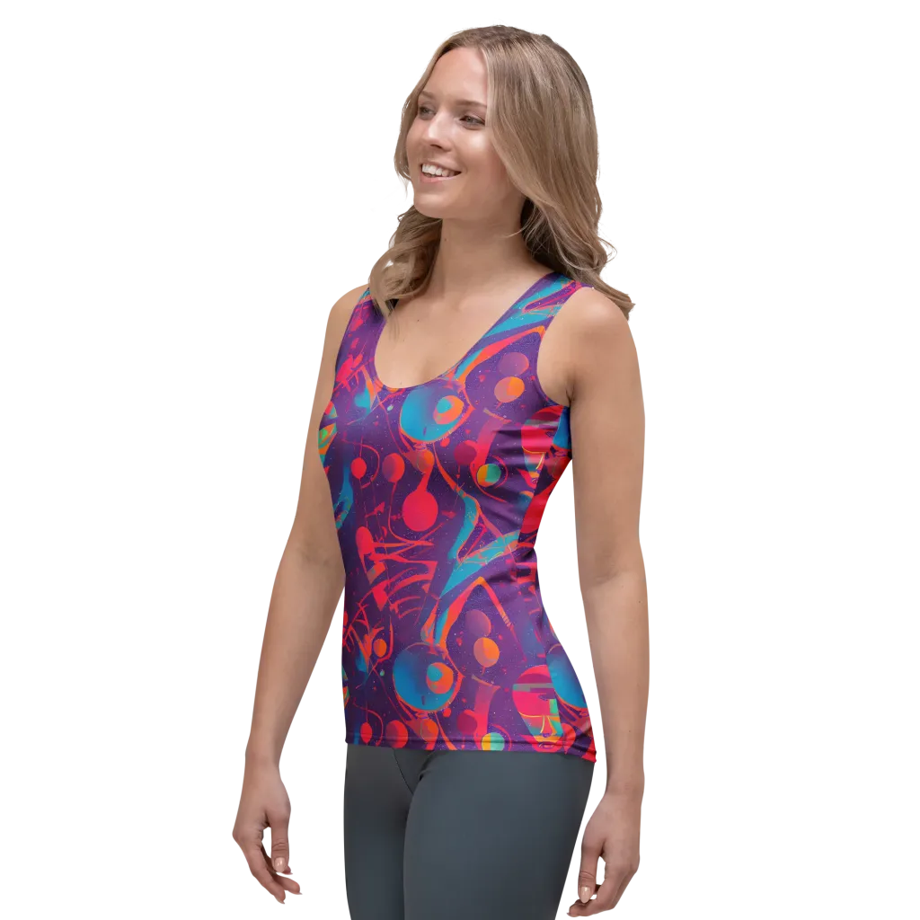 Spheric Rhapsody on Women's Tank Top — Left Front