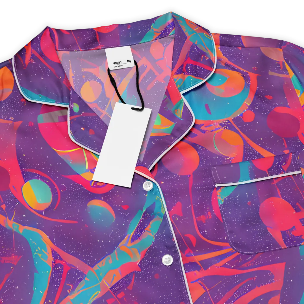 Spheric Rhapsody on Women's Short Sleeve Pajama Top — Product details
