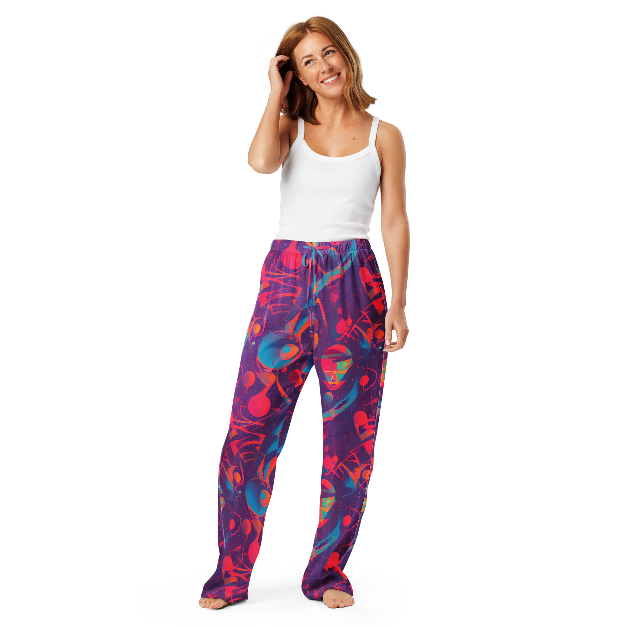 Spheric Rhapsody on Women's Pajama Pants — Front