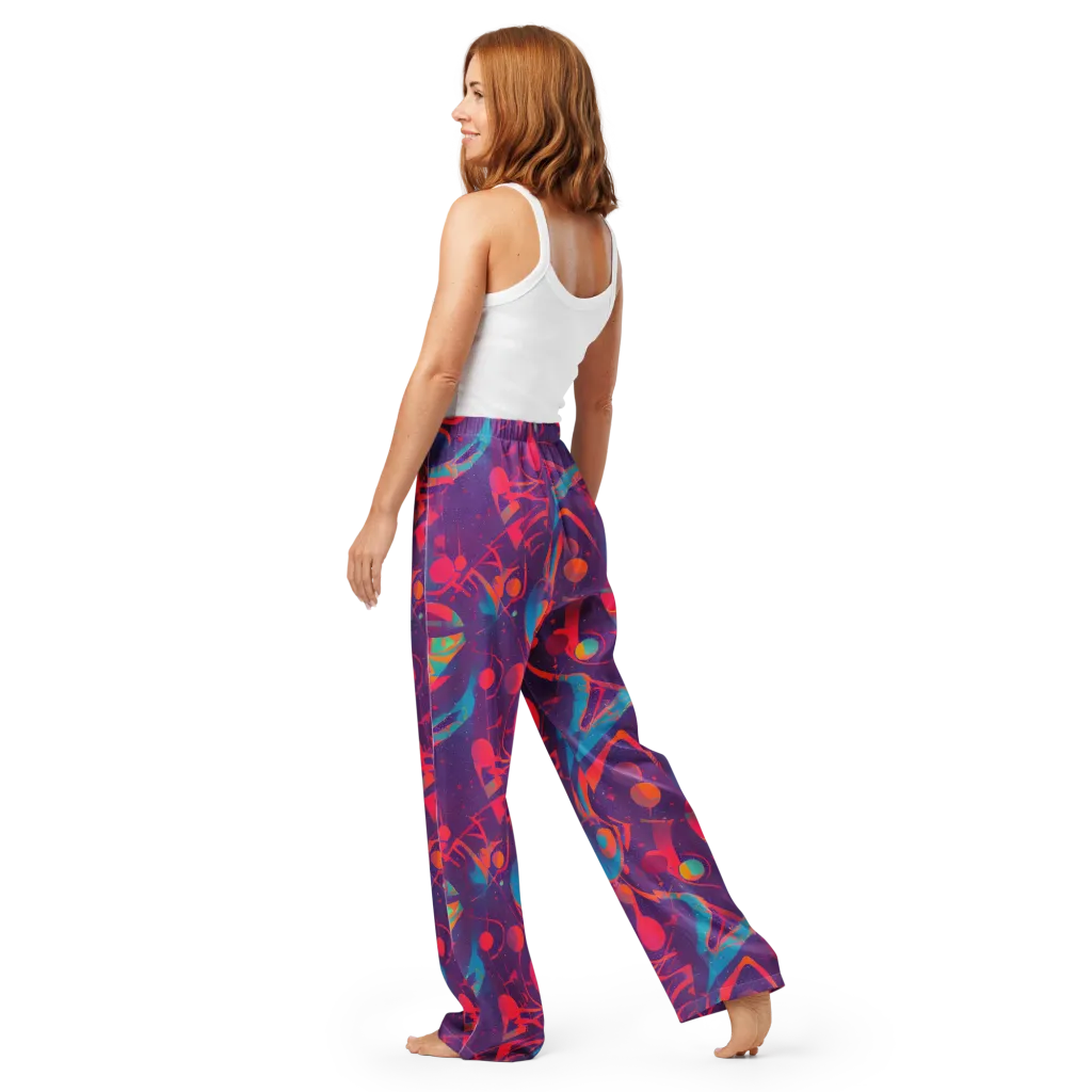 Spheric Rhapsody on Women's Pajama Pants — Back
