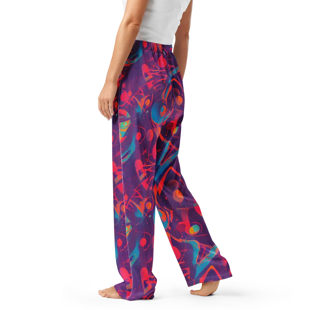 Spheric Rhapsody on Women's Pajama Pants — Left