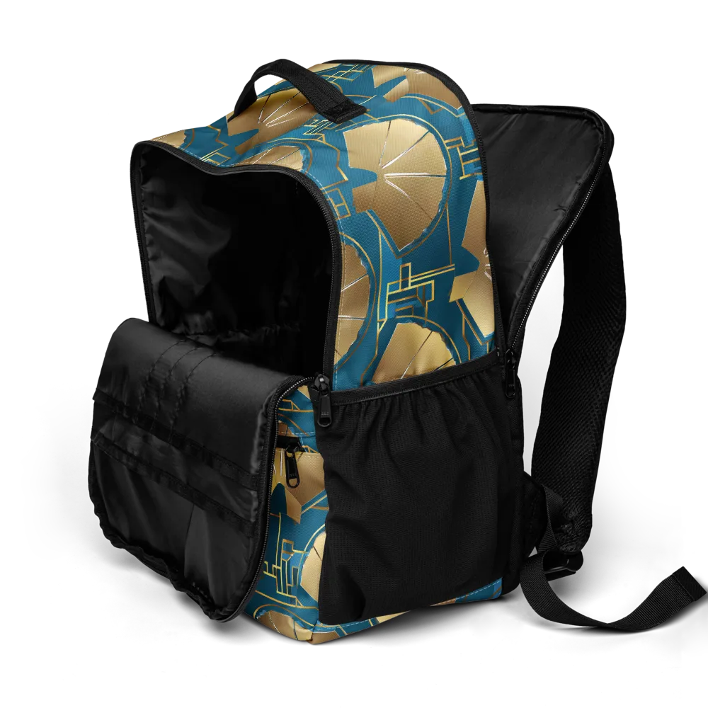 Art Deco Radiance on Utility Backpack — Product details 2