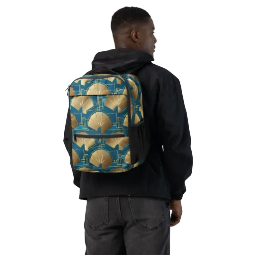 Art Deco Radiance on a Utility Backpack