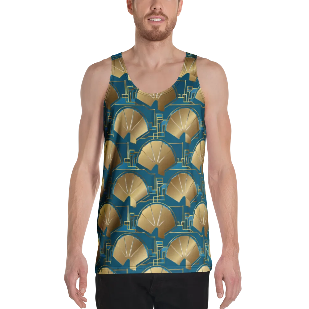 Art Deco Radiance on Men's Tank Top — Front