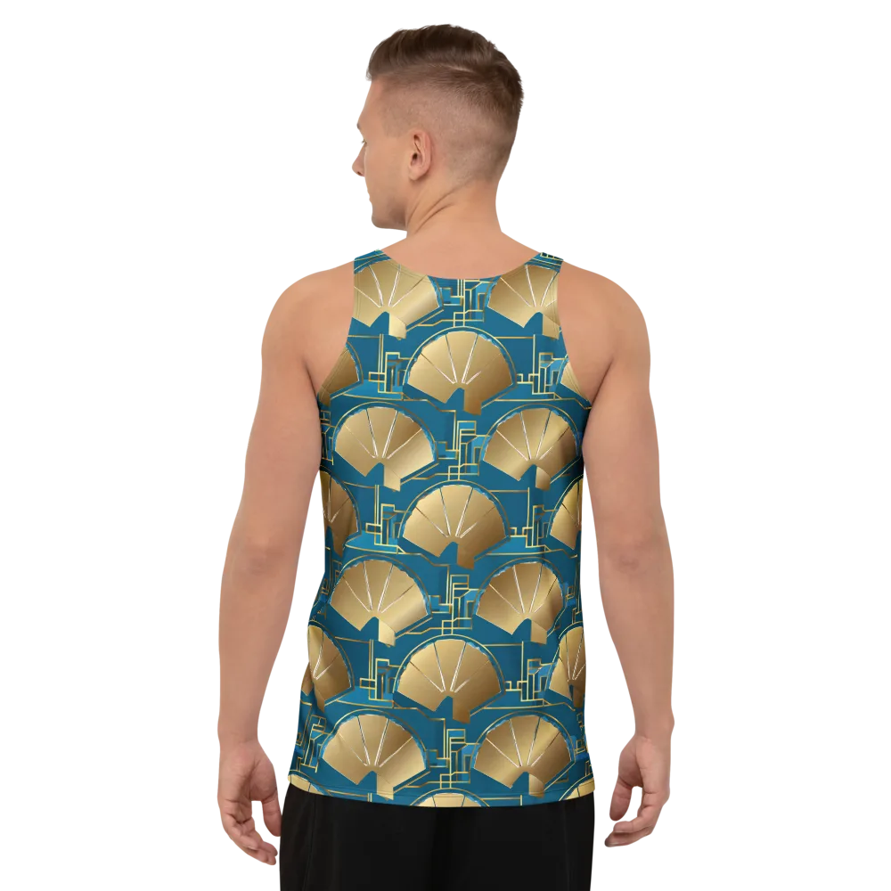 Art Deco Radiance on Men's Tank Top — Back