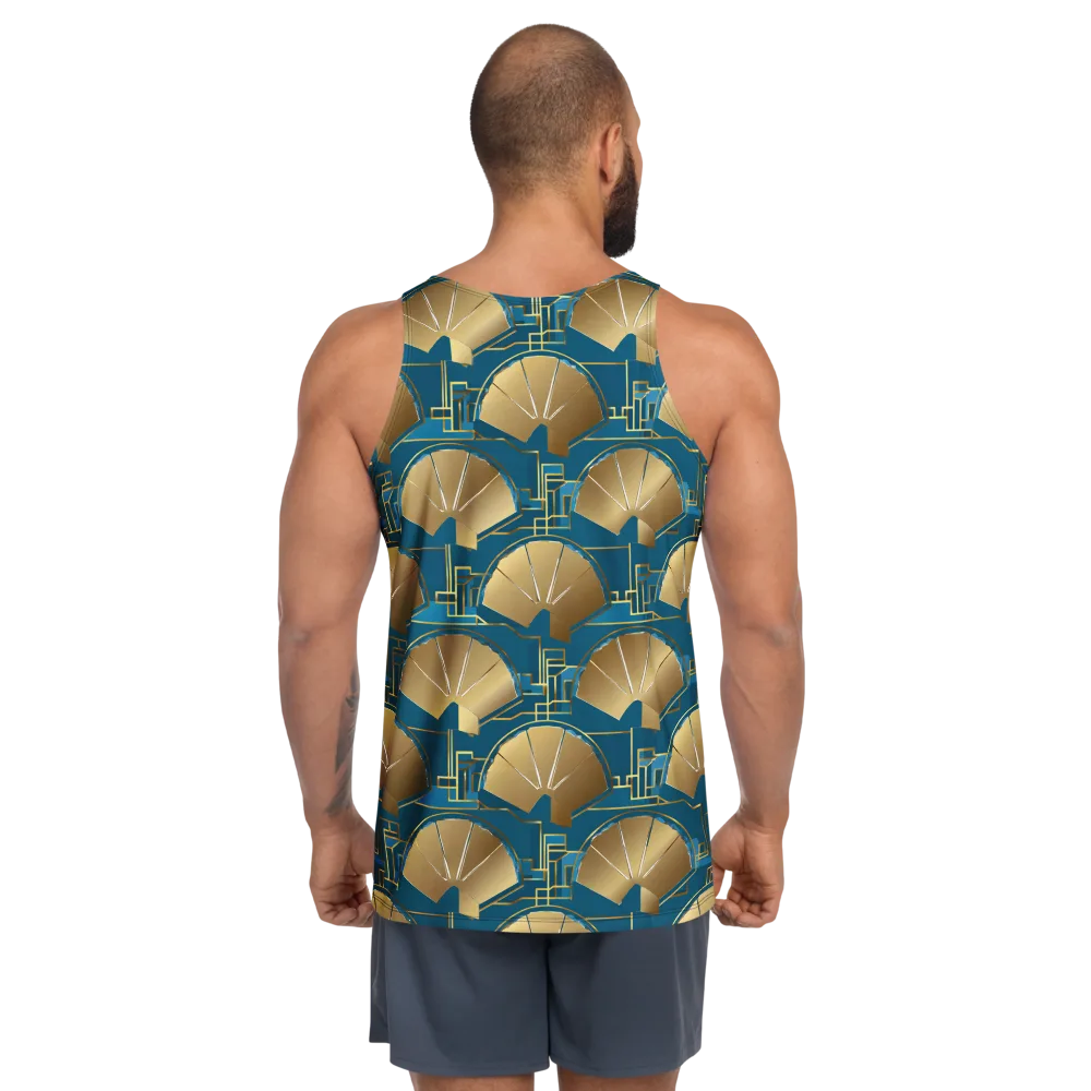 Art Deco Radiance on Men's Tank Top — Back