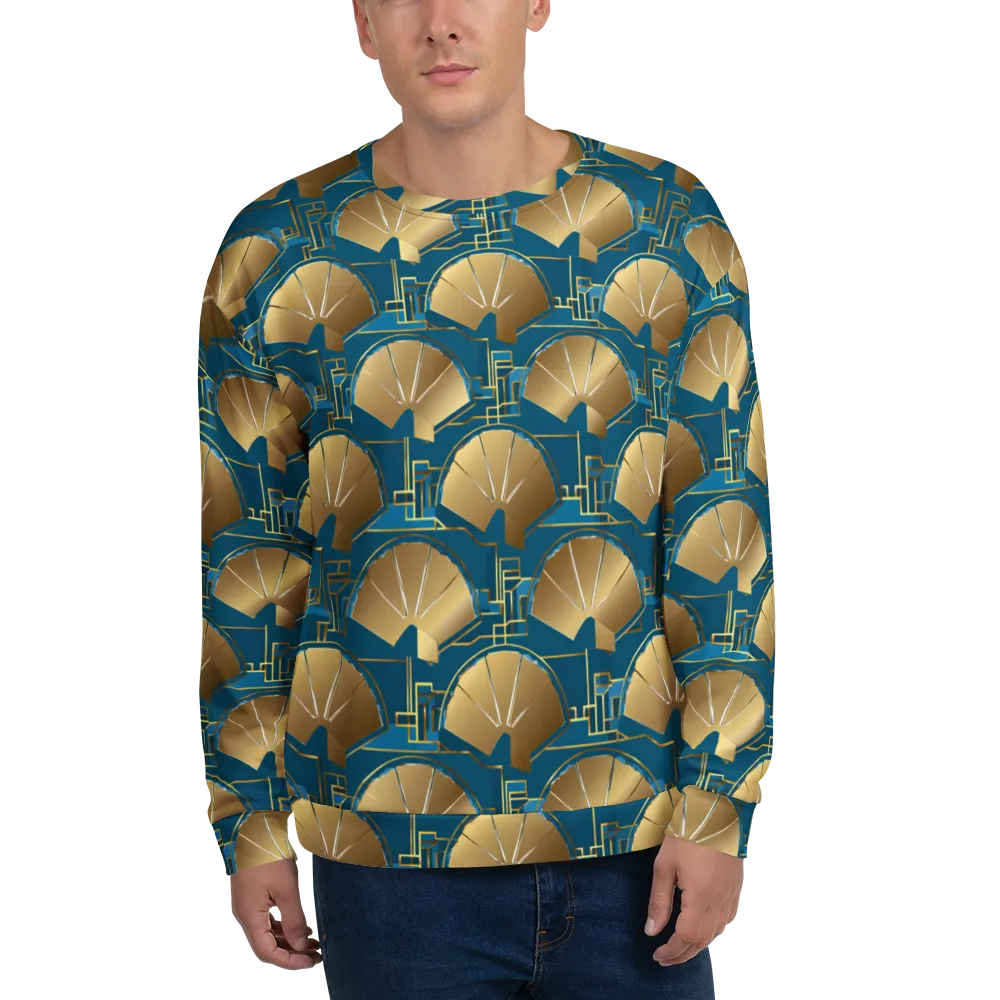 Art Deco Radiance on Sweatshirt — Front