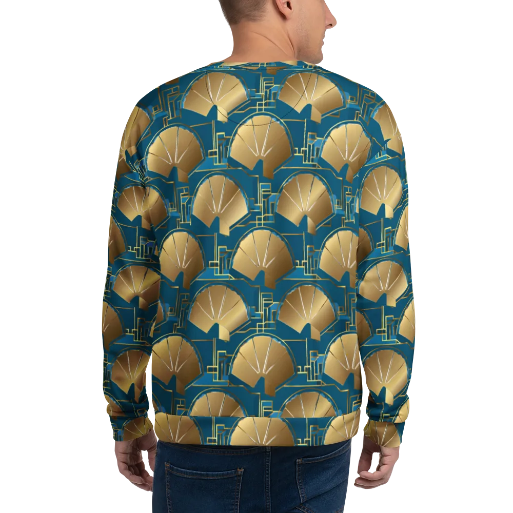 Art Deco Radiance on Sweatshirt — Back