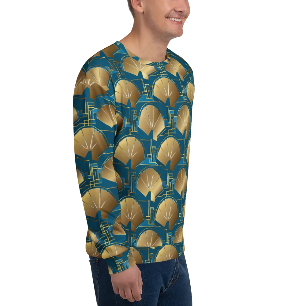 Art Deco Radiance on Sweatshirt — Right Front