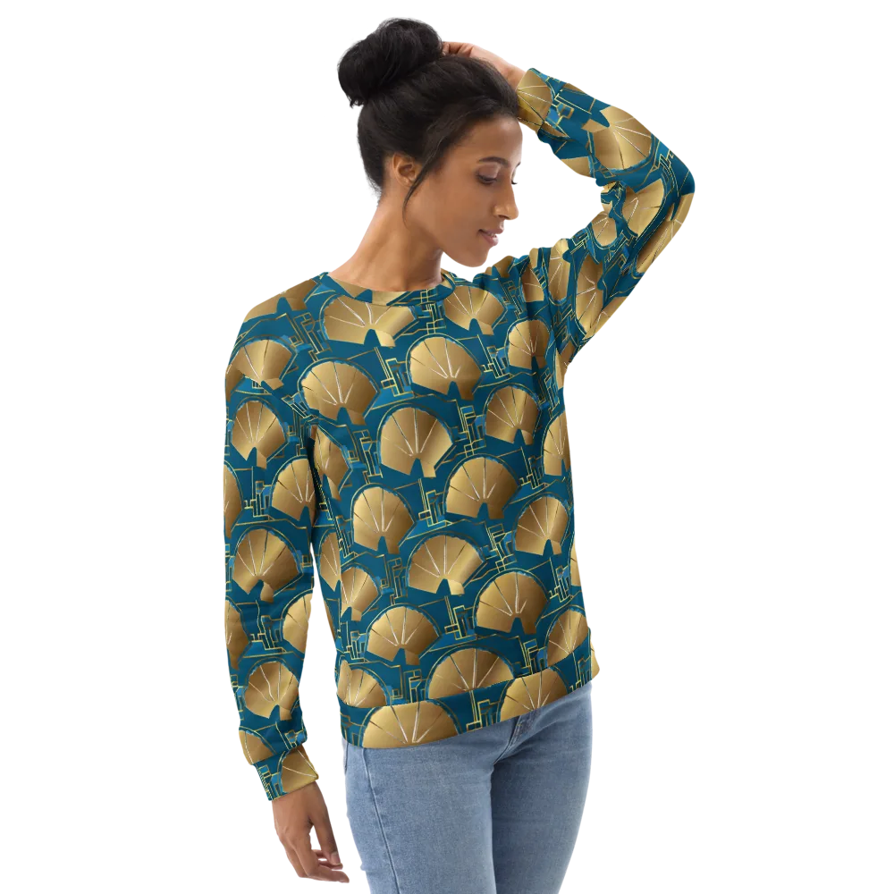 Art Deco Radiance on Sweatshirt — Right Front